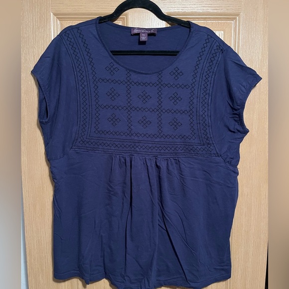 Gloria Vanderbilt Blue Top - Picture 9 of 9